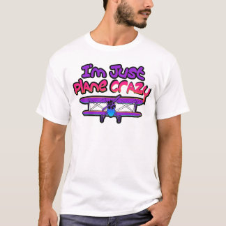 Grappig tweedekker vliegtuig t-shirt