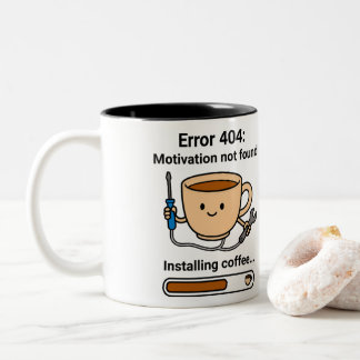 Grappig tweekleurige koffiemok