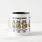 Grappig Tweekleurige Koffiemok (Voorkant links)