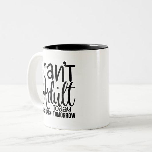 Grappig Tweekleurige Koffiemok (Voorkant links)