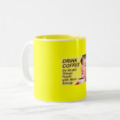 Grappig Tweekleurige Koffiemok (Voorkant links)