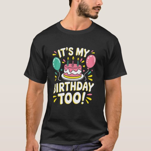 Grappig Twin & Drie-eiige Verjaardag Design - Het T-shirt (Voorkant)