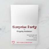 Grappig Twitter Joke Post Verrassingsfeestuitnodig Kaart (Binnen)