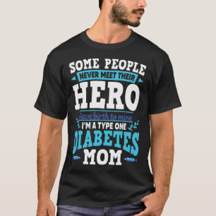 Grappig Type 1 Diabetes T1D Diabetisch Bewustzijn T-shirt