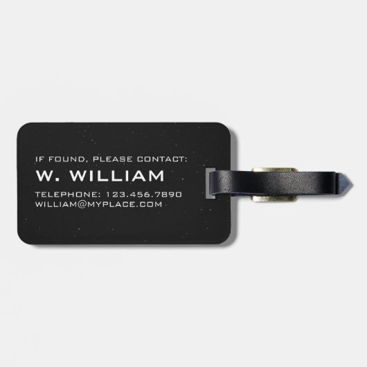 GRAPPIG - U hier - U bent hier - Planet Earth Bagagelabel (Achterkant horizontaal)