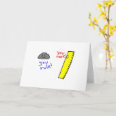 Grappig "u schommelt, beslist u" producten kaart (Gele Bloem)