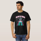 Grappig UFO Buitenaardse Vrienden T-shirt (Voorkant volledig)