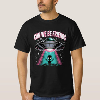Grappig UFO Buitenaardse Vrienden T-shirt