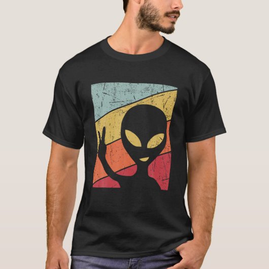Grappig UFO Lover Retro 80 s Stijl  Alien Spa T-shirt (Voorkant)