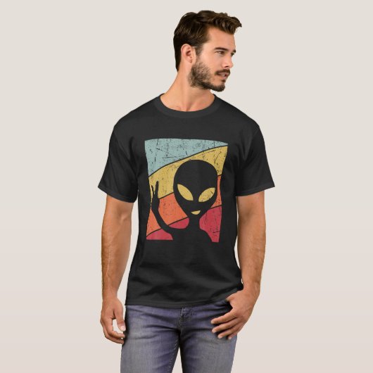 Grappig UFO Lover Retro 80 s Stijl  Alien Spa T-shirt (Voorkant volledig)
