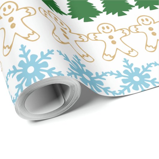 Grappig Ugly KerstSweater Pattern Cadeaupapier (Rol Hoek)