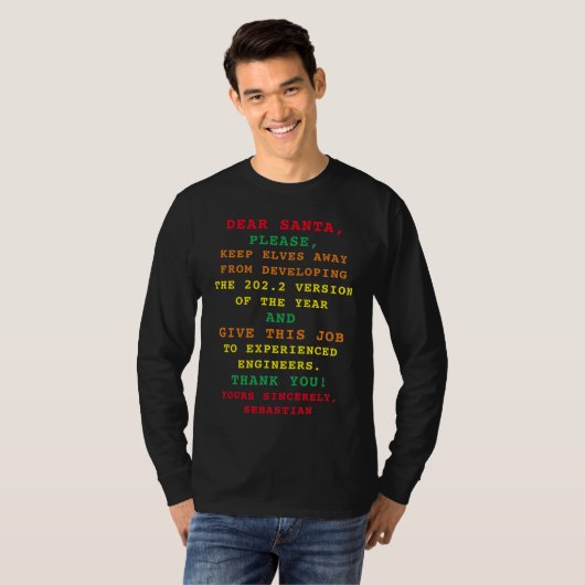 Grappig Ugly Sweater Programmer 2021 Kerstmis T-shirt (Voorkant volledig)