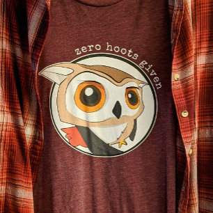Grappig Uil Quote Zero Hoot Gezien Meme Schattige  Tri-Blend Shirt