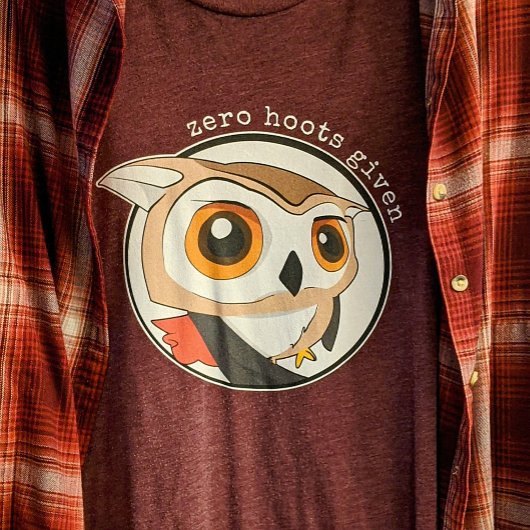 Grappig Uil Quote Zero Hoot Gezien Meme Schattige Tri-Blend Shirt
