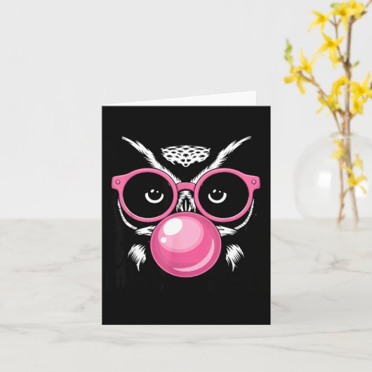 Grappig uilontwerp voor mannen vrouwen jongens mei kaart (Gele Bloem)