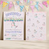 Grappig Uiteraindelijst Een Eenhoorn Regenboog Mei Kaart