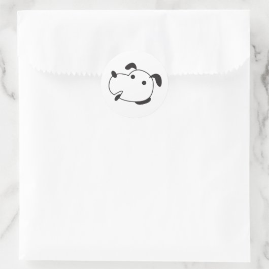 Grappig uitziende hond Sticker (Tas)