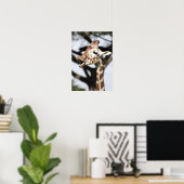 Grappig uitziende netgiraffe, San Francisco Poster (Thuiskantoor)