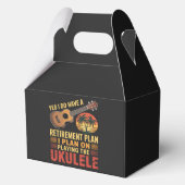 Grappig Ukelele Pensioenplan Bedankdoosjes (Voorkant)