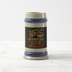 Grappig Ukelele Pensioenplan Bierpul