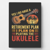 Grappig Ukelele Pensioenplan Fotoplaat (voorkant)