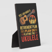 Grappig Ukelele Pensioenplan Fotoplaat (Zijkant)