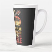 Grappig Ukelele Pensioenplan Latte Mok (Rechts)