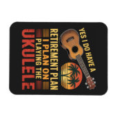 Grappig Ukelele Pensioenplan Magneet (Horizontaal)