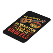 Grappig Ukelele Pensioenplan Magneet (Linkerzijde)