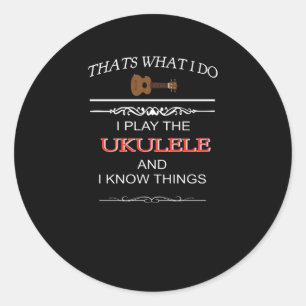 Grappig Ukulele Gift Ronde Sticker