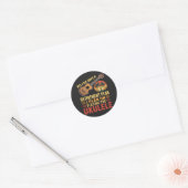 Grappig Ukulele Pensioenplan Ronde Sticker (Envelop)