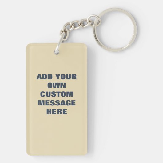 Grappig Uncle Sam Patriotic Custom Bericht Sleutelhanger (achterkant)