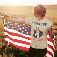Grappig Uncle Sam Patriotic Custom Bericht