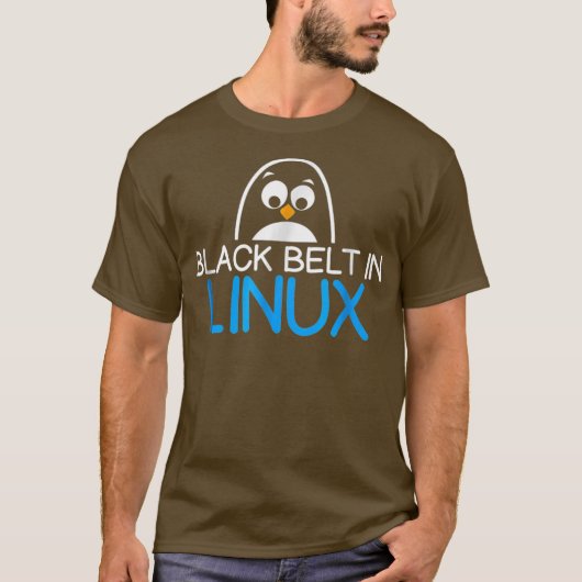 Grappig Uni TUX Linu Shell IT T-shirt (Voorkant)