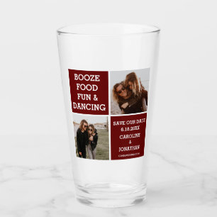 Grappig Uniek Save the Date Foto's Dansende Dans Glas