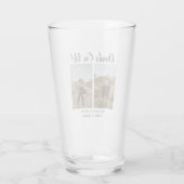 Grappig uniek sparen de Datum Foto's op ons Drink Glas (Achterkant)