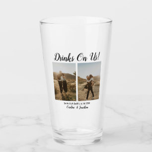 Grappig uniek sparen de Datum Foto's op ons Drink Glas