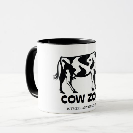 Grappig unieke koeiendierentuin is niets anders da mok (Voorkant links)