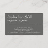 Grappig unieke yoga-instructeur aanpasbaar visitekaartje (Achterkant)