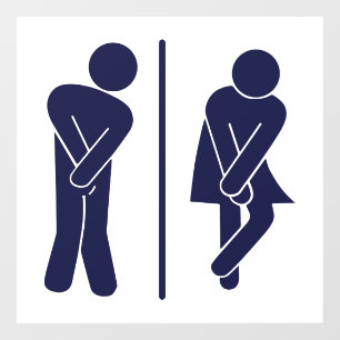 Grappig Unisex badkamerbord Raamsticker