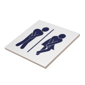 Grappig Unisex badkamerbord Tegeltje (Zijkant)