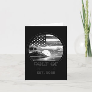 Grappig USA Amerika Shirt Golf van Amerika EST 202 Kaart