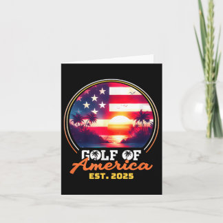 Grappig USA Amerika Shirt Golf van Amerika EST 202 Kaart