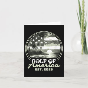 Grappig USA Amerika Shirt Golf van Amerika EST 202 Kaart