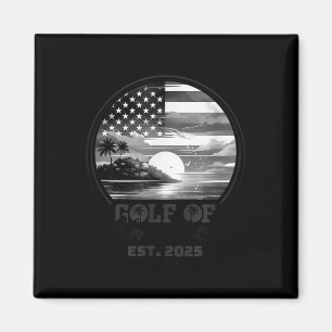 Grappig USA Amerika Shirt Golf van Amerika EST 202 Magneet