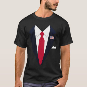 Grappig USA President Trump Suit Easy Halloween Ko T-shirt
