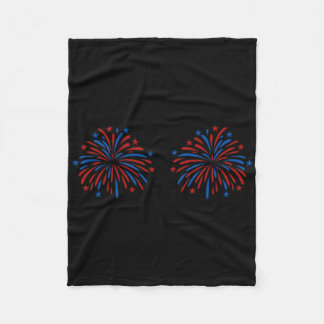 Grappig Usa-Vuurwerk Koppel Alleen Hier Voor De Vu Fleece Deken