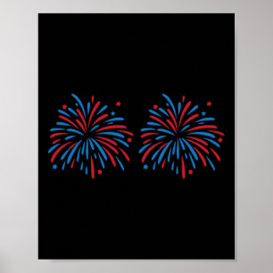 Grappig Usa Vuurwerk Koppel Alleen Hier Voor De Vu Poster