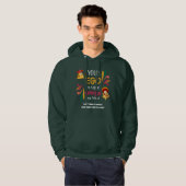 GRAPPIG UW EGO IS NACHO AMIGO aangepaste tekst Hoodie (Voorkant volledig)