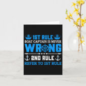 Grappig vaarcadeau 1e regel De kapitein is altijd Kaart (Gele Bloem)